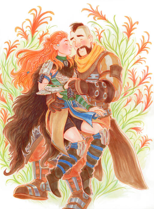 Duet - Marker and pencil